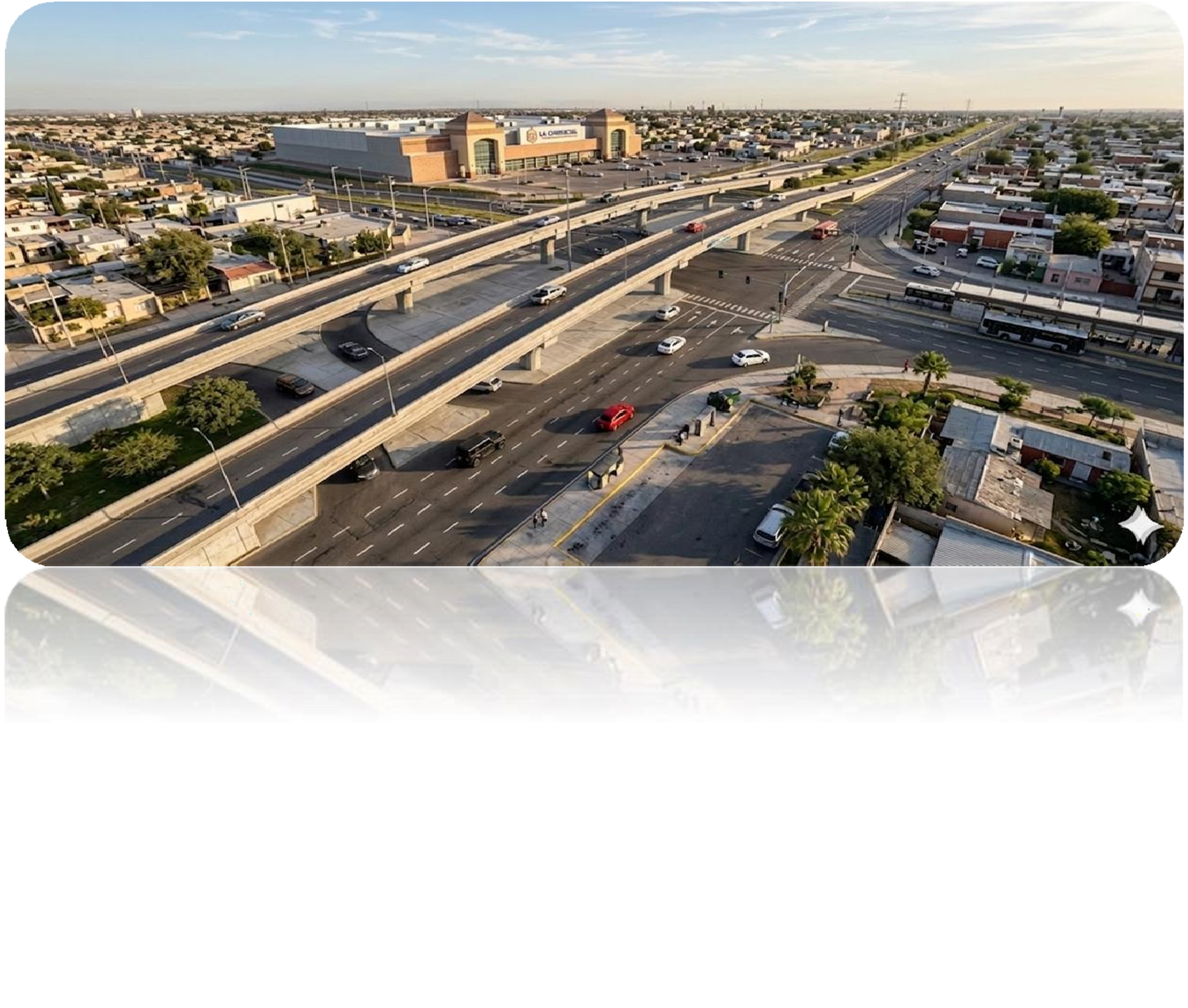 Paso Superior Av. Desarrollo — vista aérea